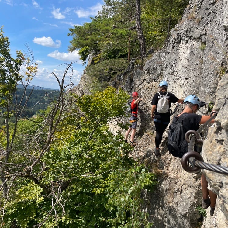 Kultify-Team beim Klettersteig